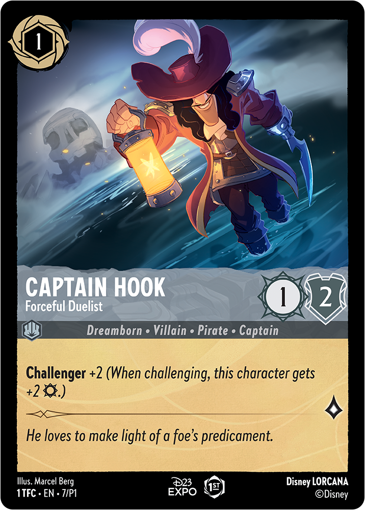 Checklist Captain Hook - Lorcana Rare Card - Disney Lorcana