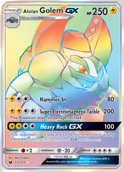 Alolan Golem GX