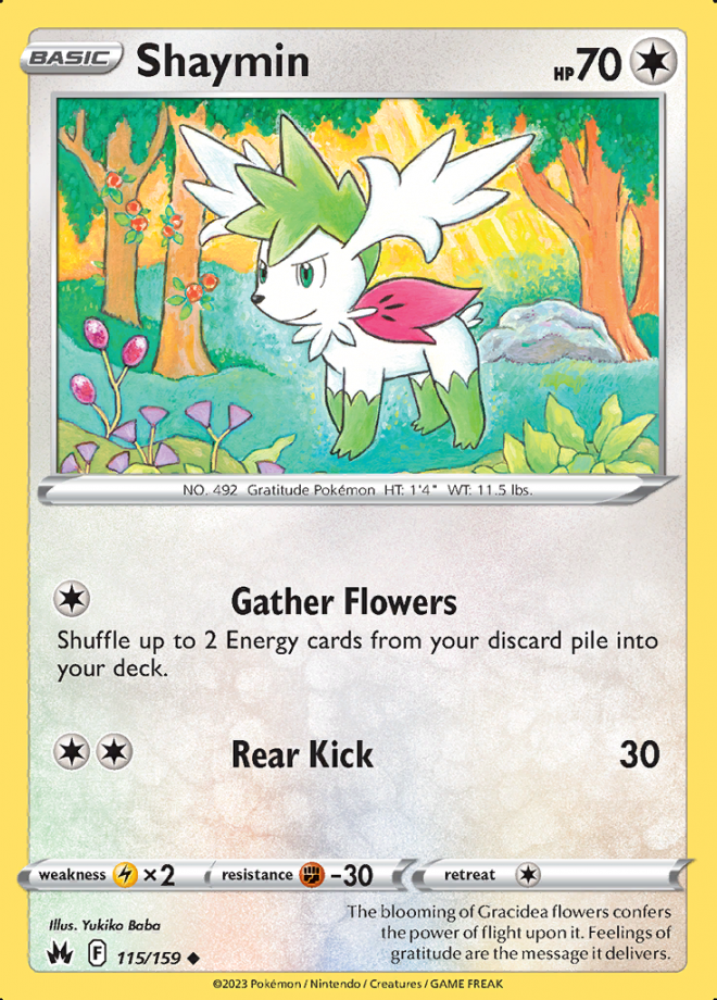 Pokemon Brilliant Stars Shaymin V #152 (Full Art) 