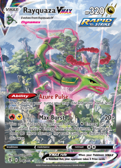 Rayquaza VMAX 102/159 Zénith Suprême - Carte Pokémon