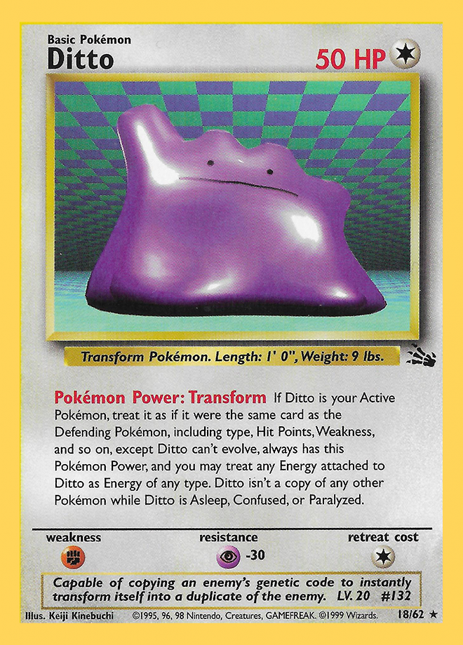 TCG Pokemon Card 151 - #132 Ditto