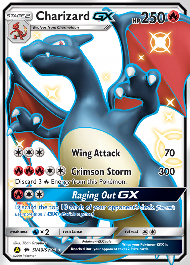 Sun & Moon—Unbroken Bonds Deck Tips: Reshiram & Charizard-GX