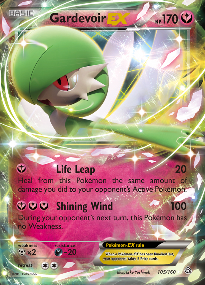 Card M Gardevoir-EX 156/160 da coleção Primal Clash