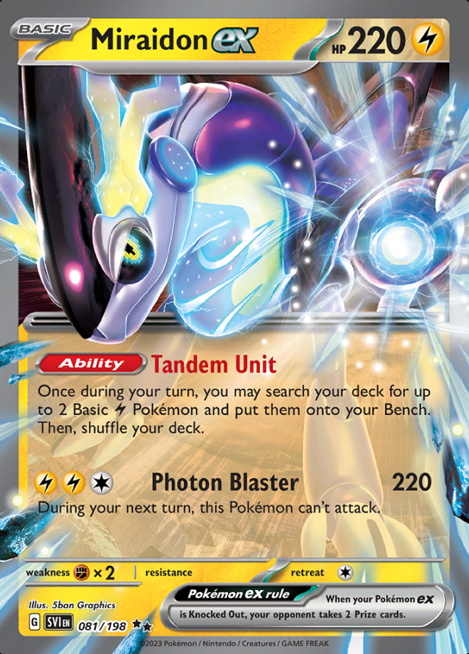 Miraidon ex - Pokemon TCG Codes