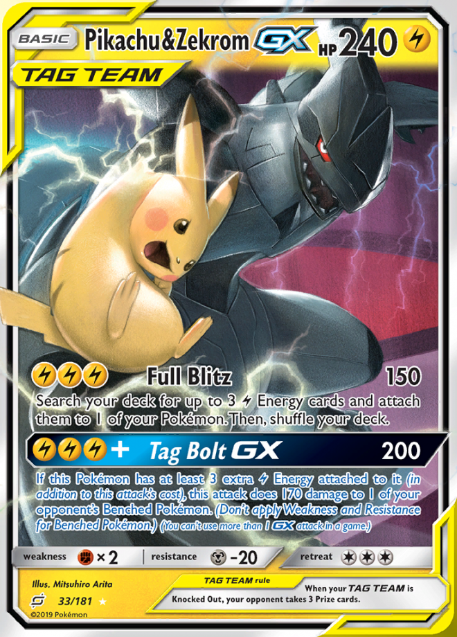 Pikachu & Zekrom GX