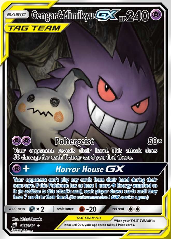 Pokemon card Mimikyu shiny