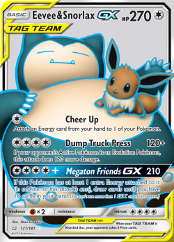 Eevee & Snorlax GX