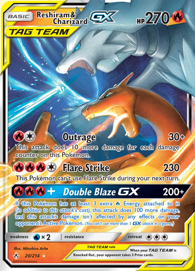 Reshiram & Charizard GX