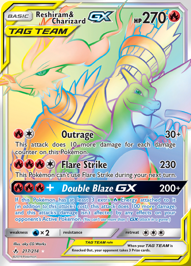 Reshiram & Charizard GX