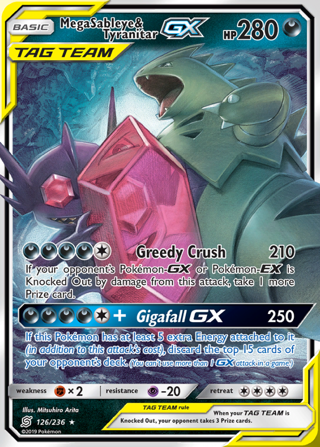 Mega Sableye & Tyranitar GX