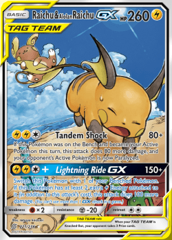 Raichu & Alolan Raichu GX