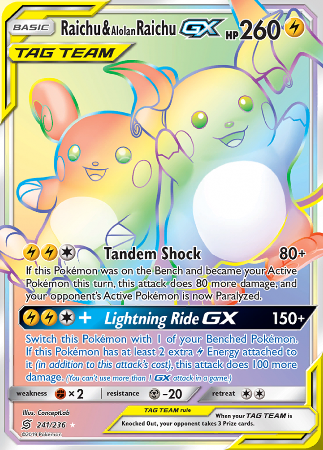 Raichu & Alolan Raichu GX