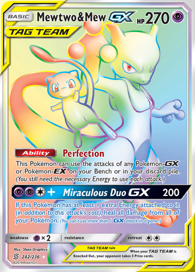 Mewtwo & Mew GX