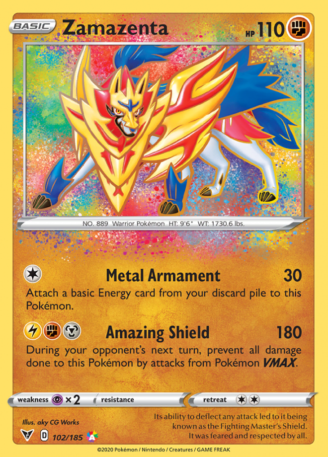 Zamazenta V - Pokemon PTCGL Codes