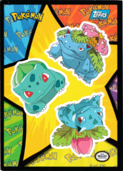 Bulbasaur, Ivysaur, Venusaur