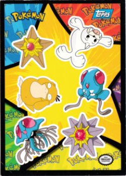 Staryu, Seel, Psyduck, Tentacool, Tentacruel, Starmie