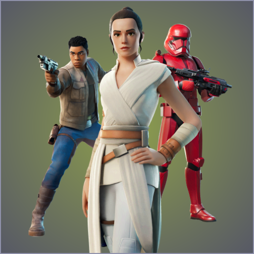 Rey + The Jedi Order + Finn + The Resistance + Sith Trooper + Sith Trooper Blaster