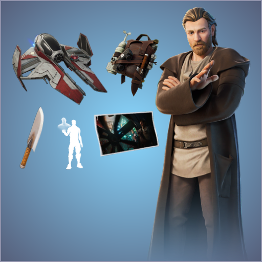 Obi-Wan Kenobi + Desert Essentials + Obi-Wan's Blade + Jedi Interceptor + Obi-Wan's Message + Kenobi + -1 MtxCurrency