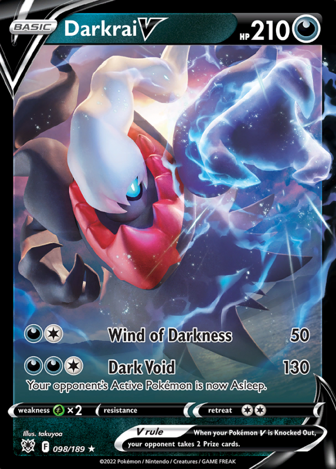 Darkrai v astral radiance rare holo v pokemon tcg digitaltq