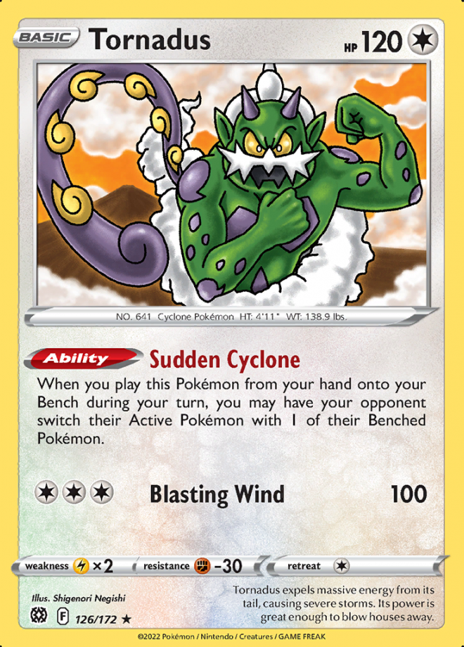 Tornadus Brilliant Stars Rare Pokemon TCG DigitalTQ