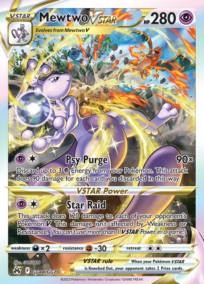 Mewtwo VSTAR Crown Zenith Rare Holo VSTAR Pokemon TCG DigitalTQ