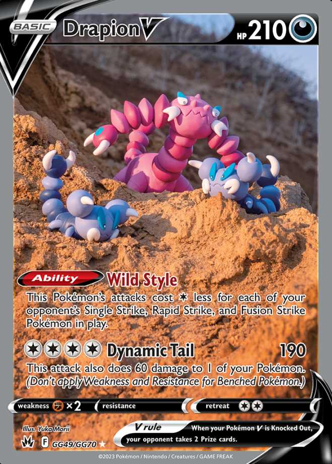 Drapion V Crown Zenith Rare Holo V Pokemon TCG DigitalTQ
