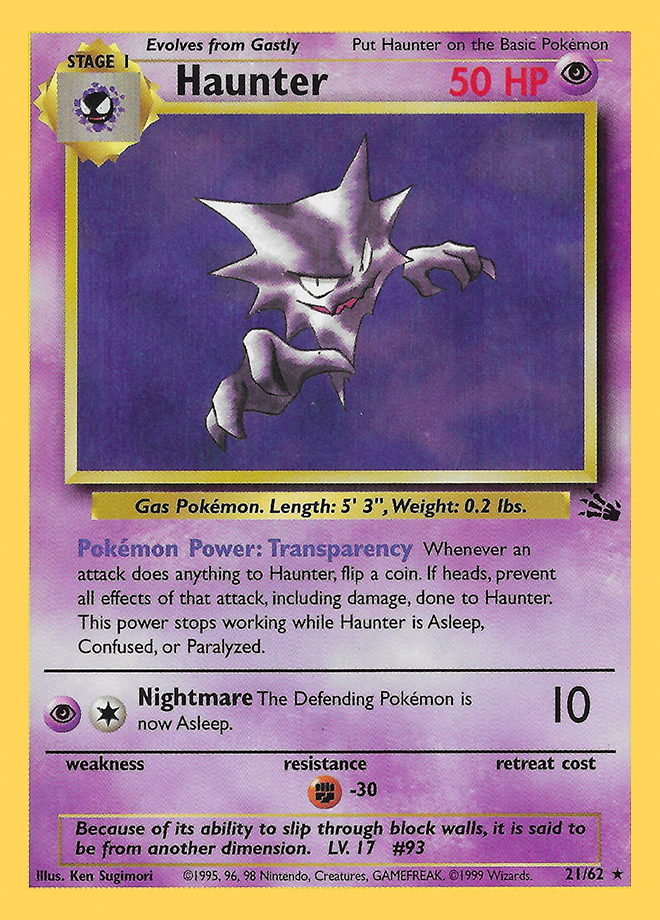 Fossil Set Card List Pokemon TCG DigitalTQ