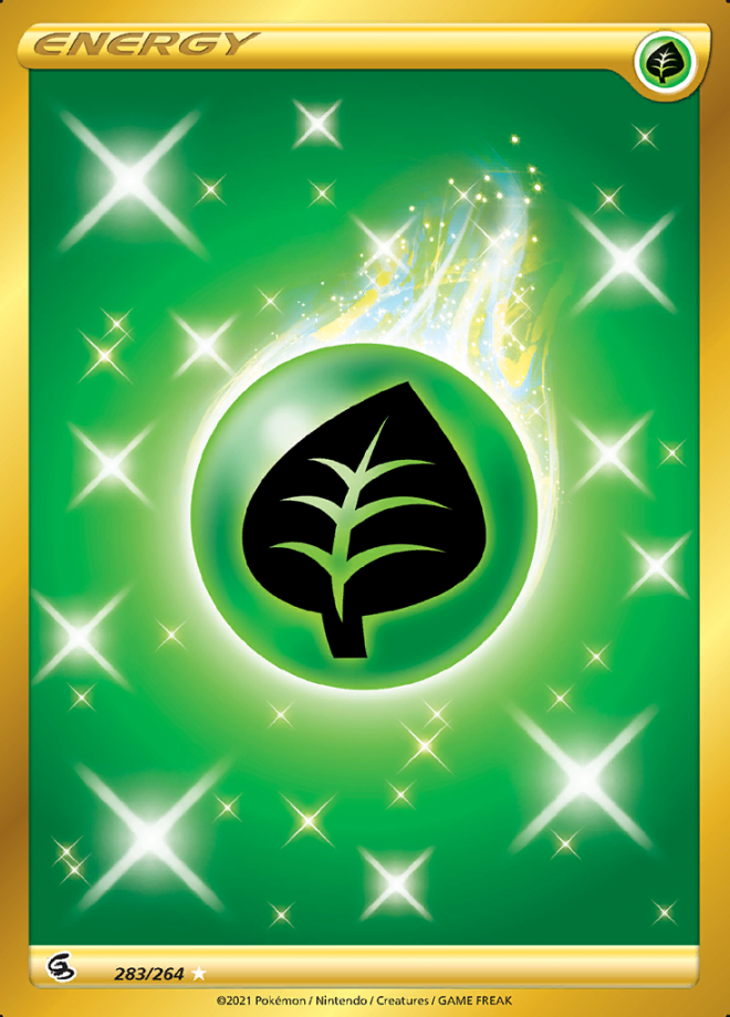 Grass Energy - Fusion Strike - Secret Rare Holo - Pokemon TCG - DigitalTQ