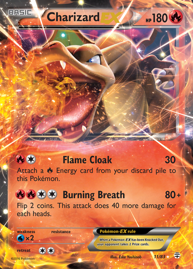 Charizard EX Generations Rare Holo EX Pokemon TCG DigitalTQ
