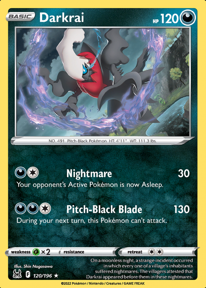 Darkrai lost origin rare holo pokemon tcg digitaltq