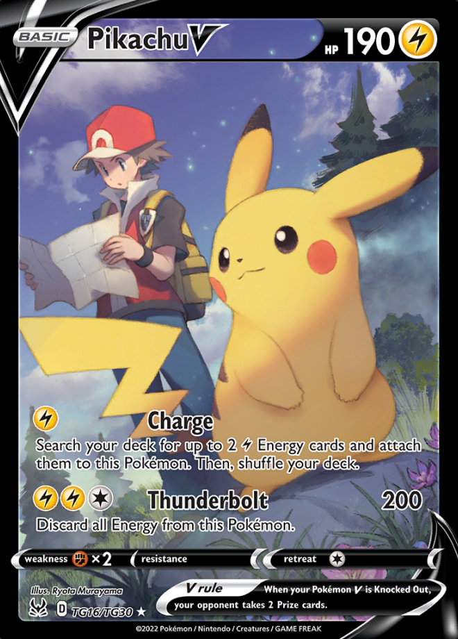 Pikachu V Lost Origin Rare Holo V Pokemon TCG DigitalTQ