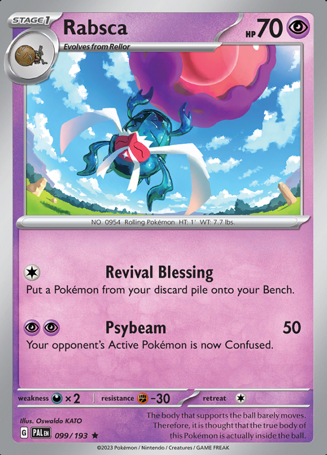 Rabsca - Paldea Evolved - Rare Holo - Pokemon TCG - DigitalTQ