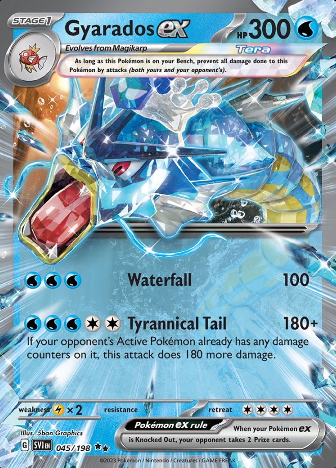 Gyarados EX Scarlet Violet Double Rare Holo Pokemon TCG DigitalTQ