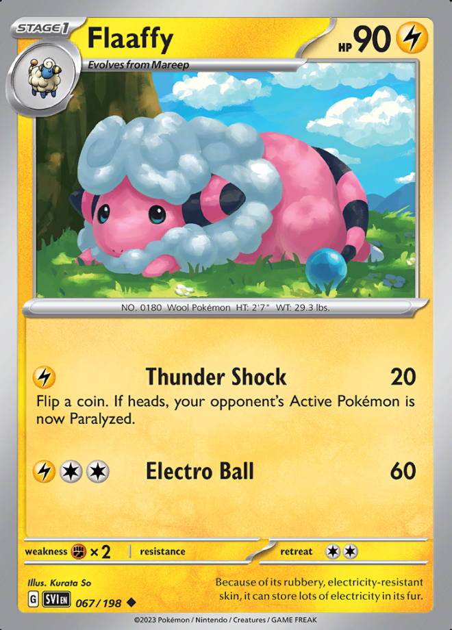 Flaaffy Scarlet & Violet Pokemon TCG DigitalTQ