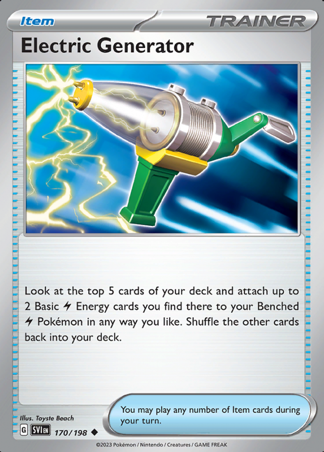 Electric generator scarlet violet uncommon pokemon tcg digitaltq