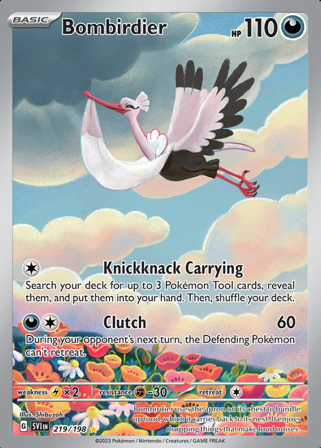 Bombirdier Scarlet & Violet Illustration Rare Pokemon TCG DigitalTQ