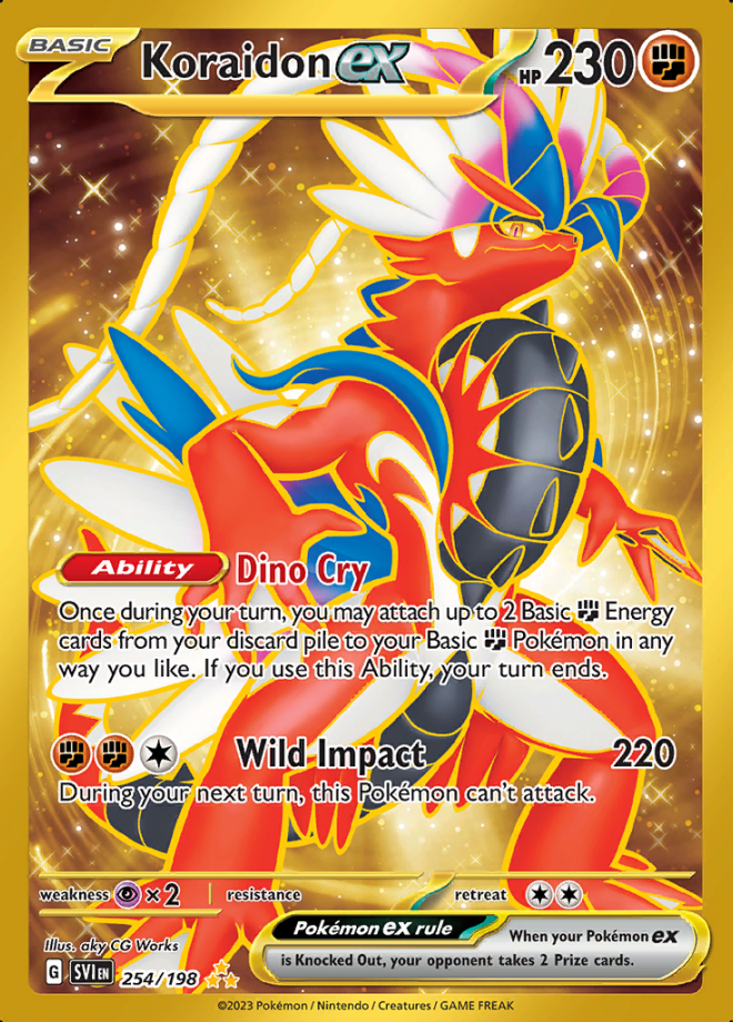 Koraidon EX Scarlet Violet Hyper Rare Pokemon TCG DigitalTQ koraidon-ex-scarlet-violet-hyper-rare-pokemon-tcg-digitaltq
