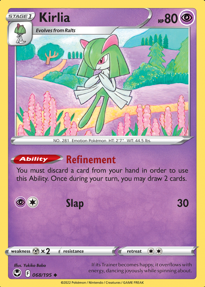 Kirlia silver tempest uncommon pokemon tcg digitaltq
