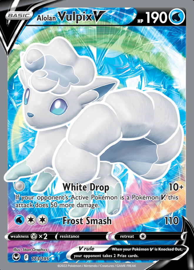 Alolan Vulpix V Silver Tempest Ultra Rare Pokemon TCG DigitalTQ alolan-vulpix-v-silver-tempest-ultra-rare-pokemon-tcg-digitaltq
