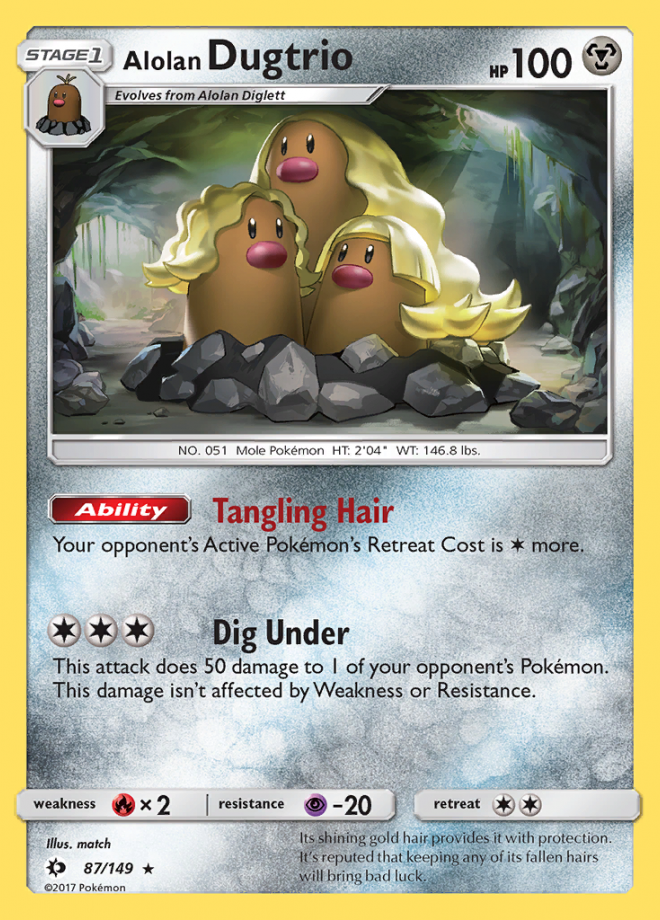 Alolan Dugtrio Sun Moon Rare Holo Pokemon TCG DigitalTQ alolan-dugtrio-sun-moon-rare-holo-pokemon-tcg-digitaltq