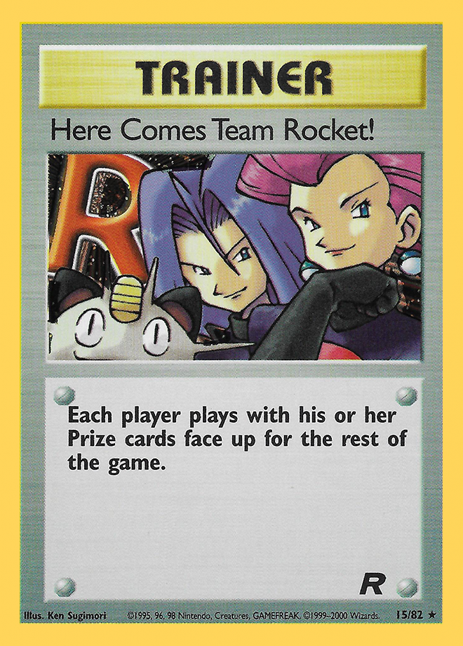 Light Played Pokemon Cards Team Rocket Set Uncommon and Common Rare Holo's 