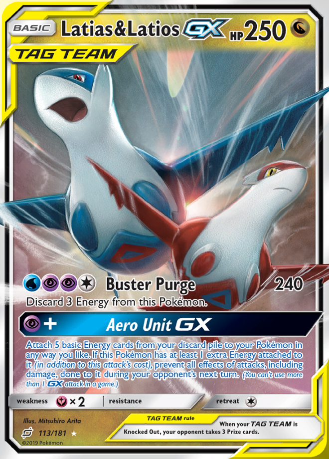 Latias & Latios GX Team Up Rare Holo GX Pokemon TCG DigitalTQ