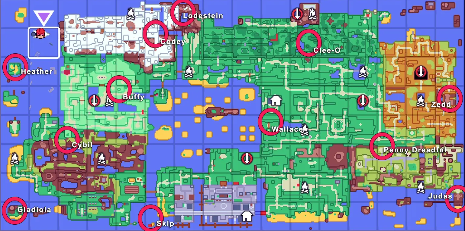 All Captain Locations