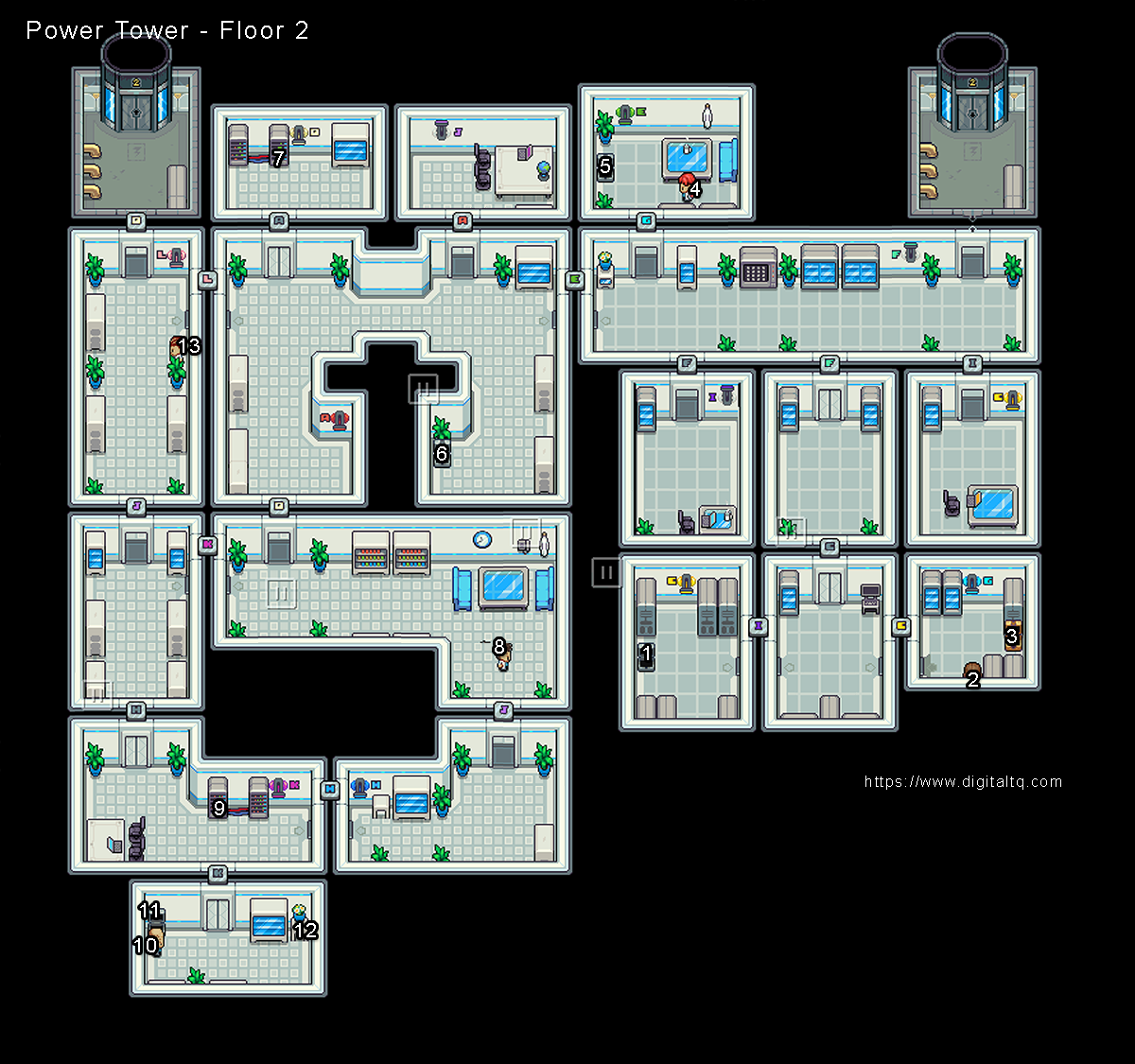 Power Tower - Floor 2 Map