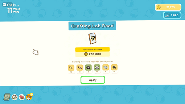 Crafting Lab Deed