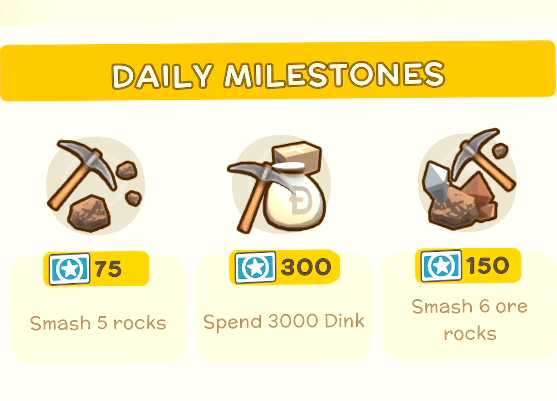 Daily Dinkum Milestones