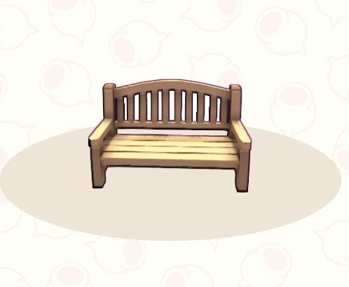 Palm Wood Bench