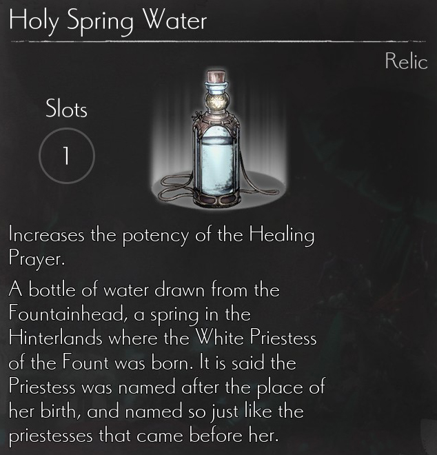 Holy Spring Water