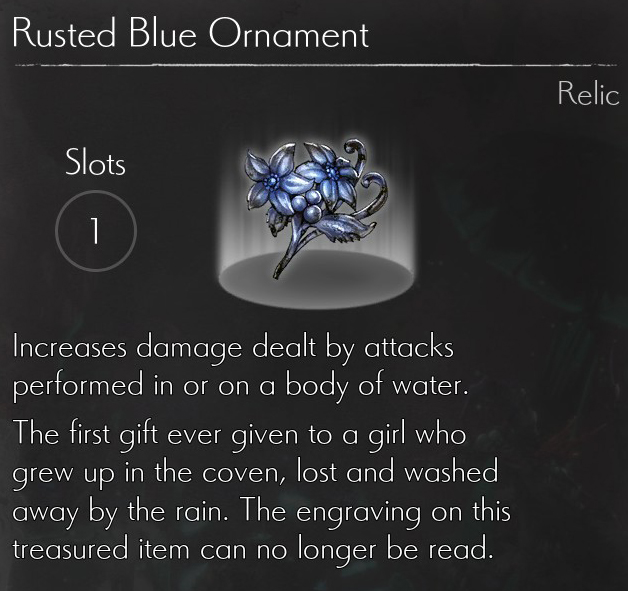 Rusted Blue Ornament