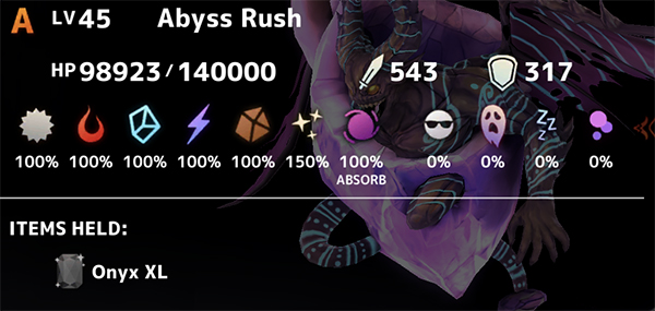 Abyss Rush Stats